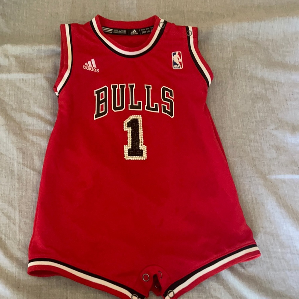 Custom Baby Chicago Bulls Romper